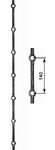 33.023 Pręt otworowy fi14 otw.fi14,5 rozstaw 140 H2000
