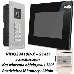 Zestaw Vidos X Wifi monitor M10B-X + stacja S14D