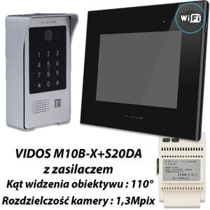 Zestaw Vidos X Wifi monitor M10B-X + stacja S20DA