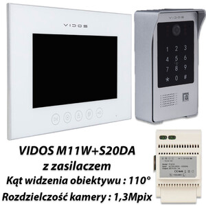 Zestaw Vidos X  monitor M11W + stacja S20DA