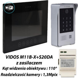 Zestaw Vidos X Wifi monitor M11B-X + stacja S20DA