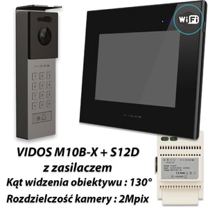 Zestaw Vidos X Wifi monitor M10B-X + stacja S12D