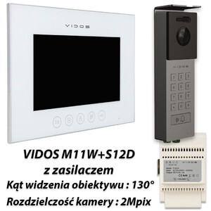 Zestaw Vidos X  monitor M11W + stacja S12D
