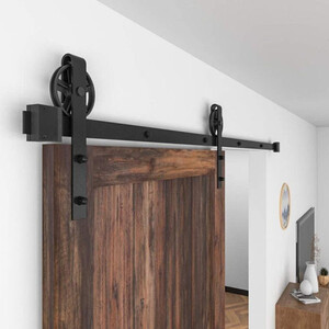 Czarna szyna do systemu BARN DOOR - 2 metrowa