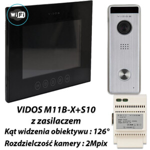 Zestaw Vidos X Wifi monitor M11B-X + stacja S10