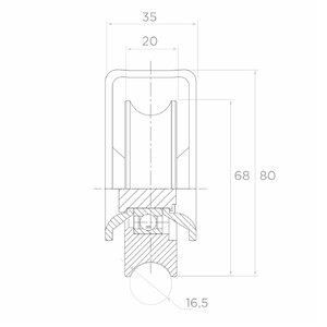 60.102 Rolle "O" 1/2" fi 70 (1)