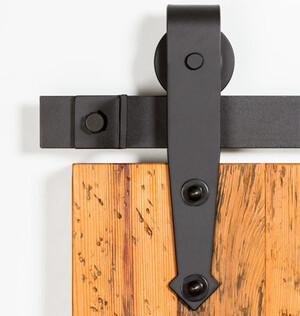 Loftowy system Mini BARNDOOR do szafek przesuwnych 0,91 m wzór Strzała