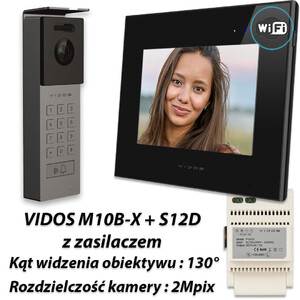Zestaw Vidos X Wifi monitor M10B-X + stacja S12D