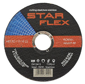 Tarcza 115 x 1,0 otw. 22,2mm do cięcia STAR FLEX 