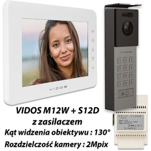 Zestaw Vidos X  monitor M12W + stacja S12D
