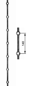 33.023 Pręt otworowy fi14 otw.fi14,5 rozstaw 140 H2000