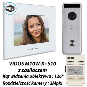 Zestaw Vidos X Wifi monitor M10W-X + stacja S10