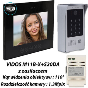Zestaw Vidos X Wifi monitor M11B-X + stacja S20DA