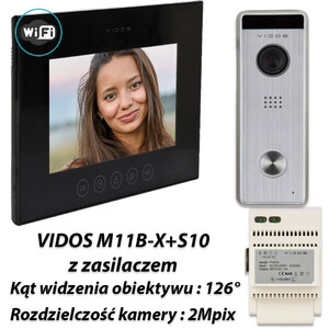 Zestaw Vidos X Wifi monitor M11B-X + stacja S10