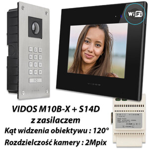 Zestaw Vidos X Wifi monitor M10B-X + stacja S14D