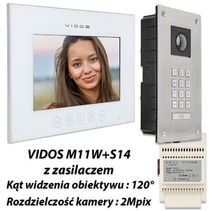 Zestaw Vidos X  monitor M11W + stacja S14D