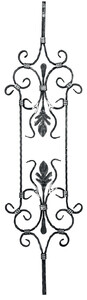 Balusters for forged railings