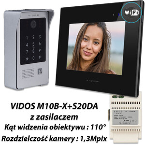 Zestaw Vidos X Wifi monitor M10B-X + stacja S20DA