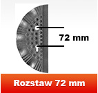 Szyldy z rozstawem otworów 72mm