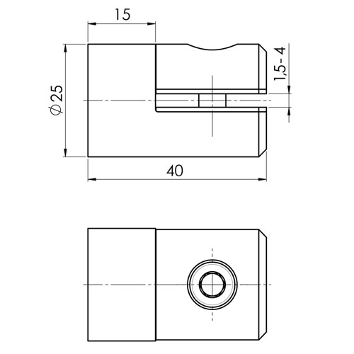 N01.25BL.4XS rysunek techniczny