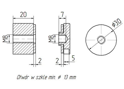 N01.3020.4XS rysunek techniczny