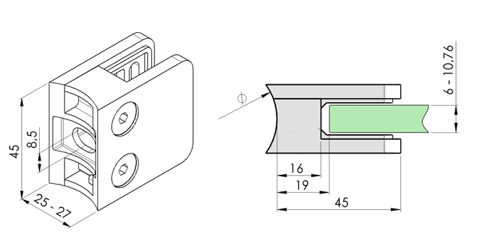 N01.45K1.4BS Rysunek techniczny