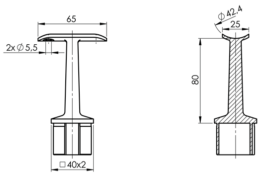 N06.05B4.4ES Rysunek techniczny