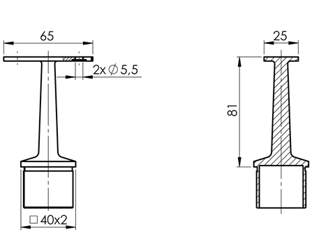 N06.05E4.4ES Rysunek techniczny