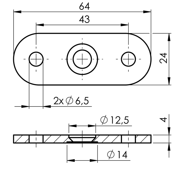 N08.0101.4XS Rysunek techniczny