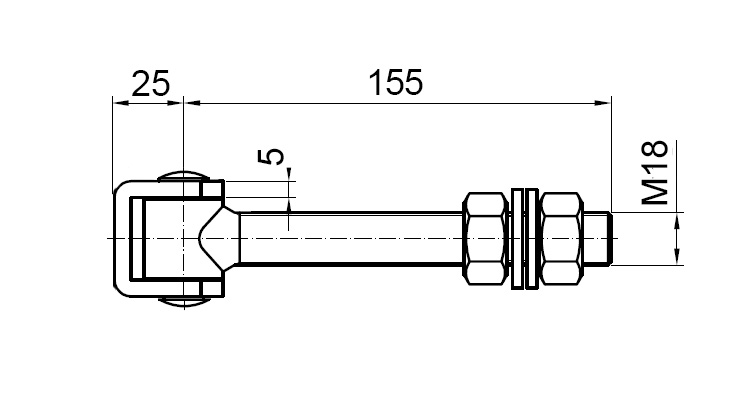 Zawias długi M18